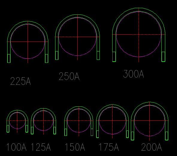 UBOLT U볼트 캐드 도면