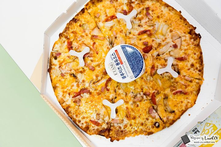 피자에땅 퐁듀 베이컨체다, 맛나네!