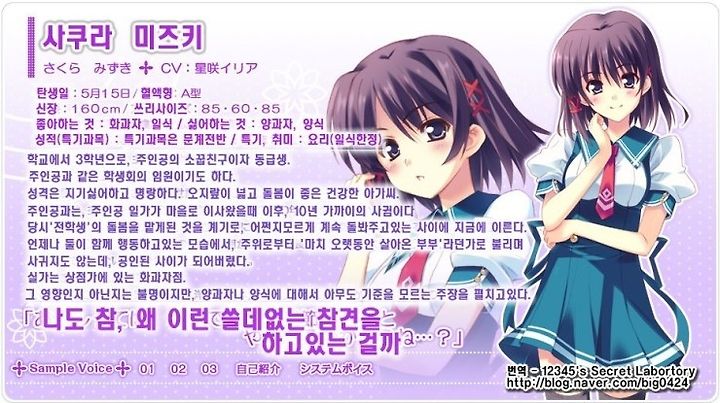 등장인물 晴れときどきお天気雨 맑음 때때로 여우비