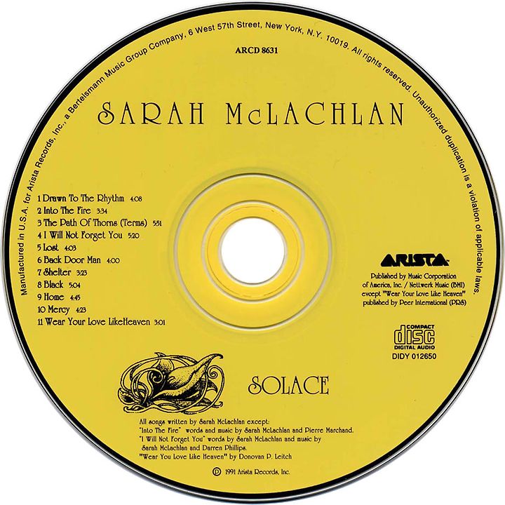 Sarah Mclachlan Solace 1991