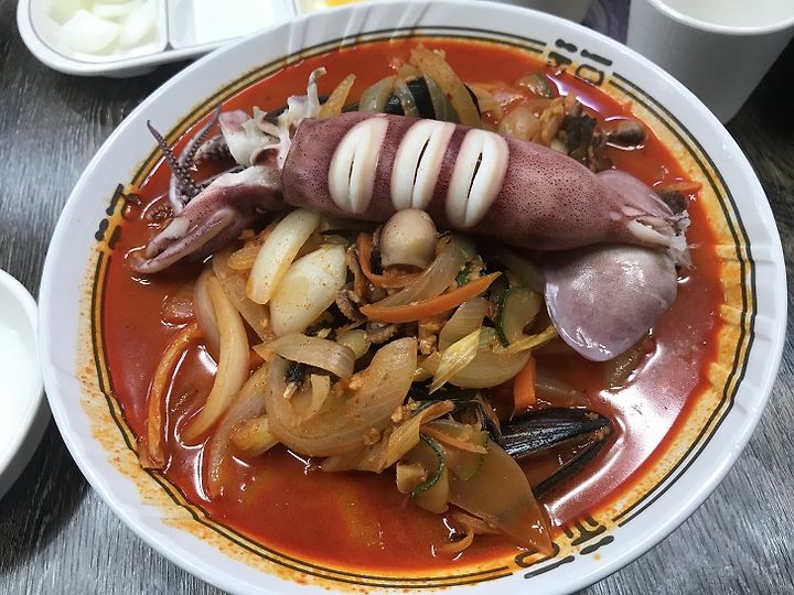 안동 옥동 동아루 1989 고기듬뿍짜장 통오징어짬뽕 찹쌀탕수육