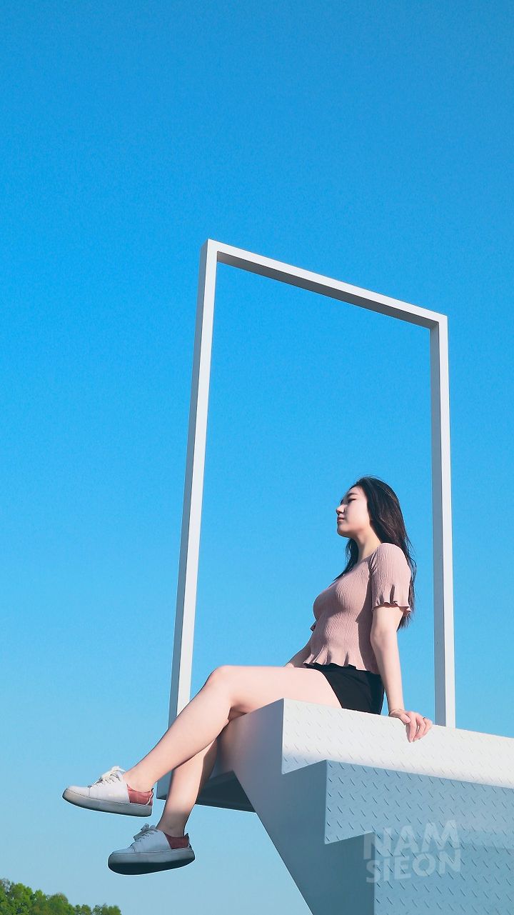 안동 커피킹덤 루프탑점 하늘계단 포토존 스냅 촬영