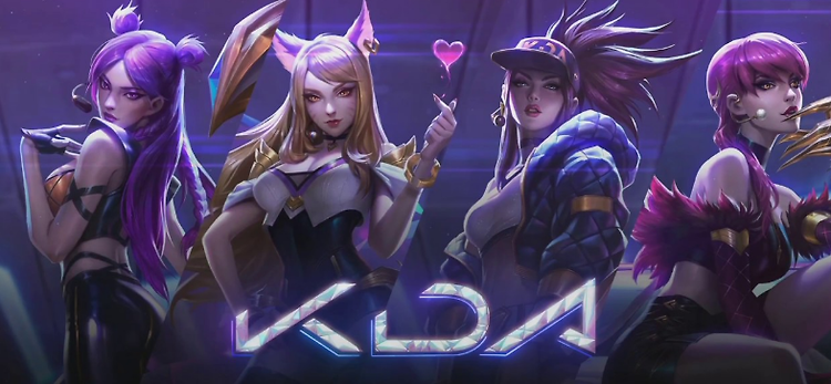 와일드리프트 K/DA 컴백 뮤직비디오 포스팅 썸네일 이미지