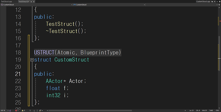 언리얼5-12 C++ <구조체와 USTRUCT>