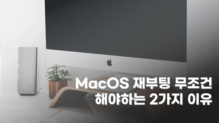 MacOS 재부팅 무조건 해줘야하는 2가지 이유 알아보자