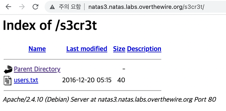 Natas Level 3 → Level 4
