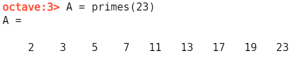 [MATLAB] 23이하의 소수 행렬을 만들어 3x3 행렬로 만들기