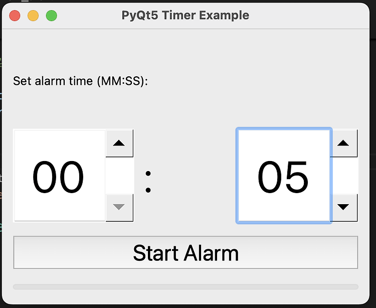 pyQt5을 사용하여 만든 간단한 알람 시계