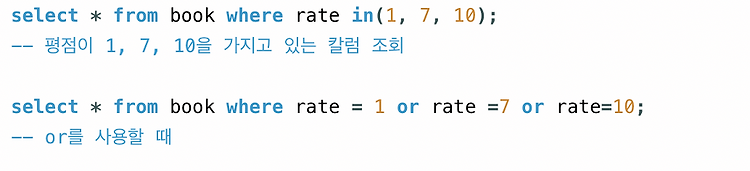 [DB] SQL의  IN절 사용법 포스팅 썸네일 이미지
