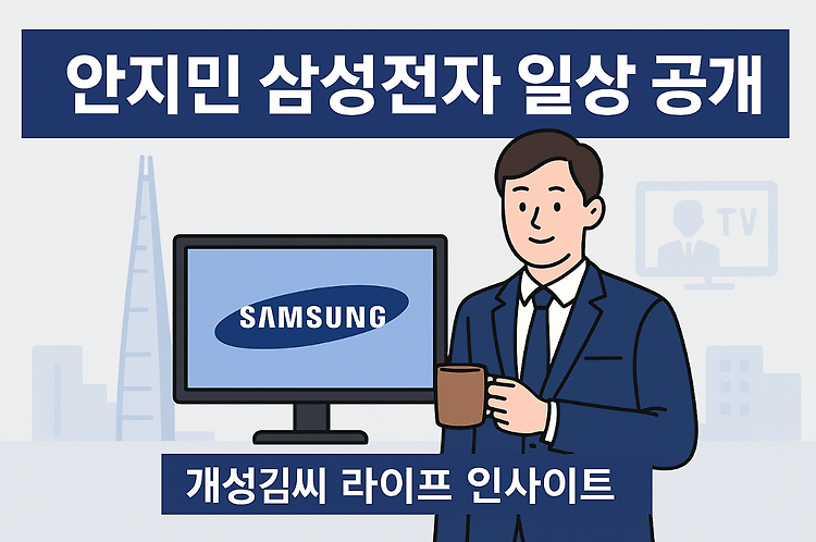 안지민 삼성전자 일상 공개, 직진 순애보 현실 직장인의 모든 것 주제 시각자료