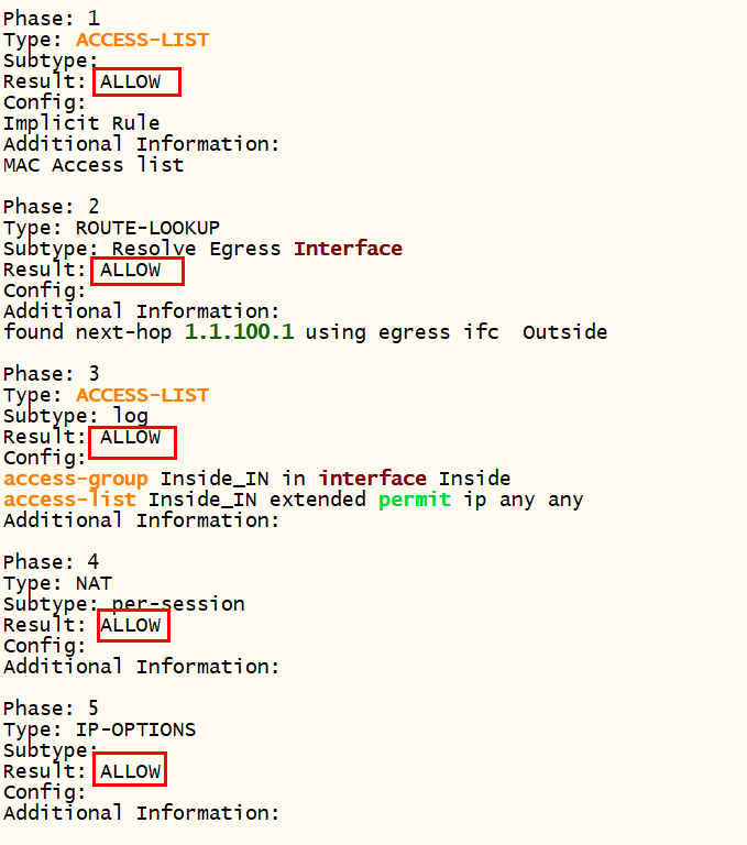 [Firewall] ASA Packet-tracer Test