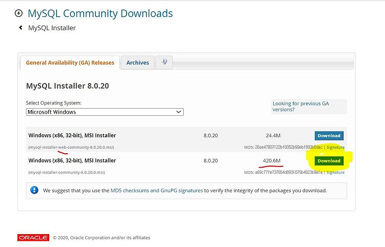 Mysql DB 설치