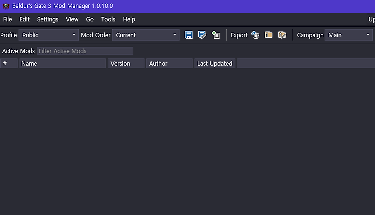 발더스 게이트 3 모드 매니저 사용법 / 발더스 게이트3 모드 적용법
