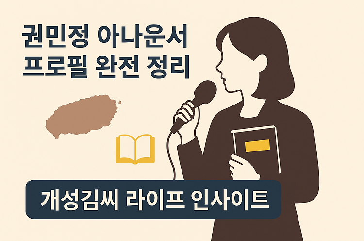 권민정 아나운서, 뉴스공장 새 얼굴부터 북큐레이터까지 정리된 프로필 주제 시각자료
