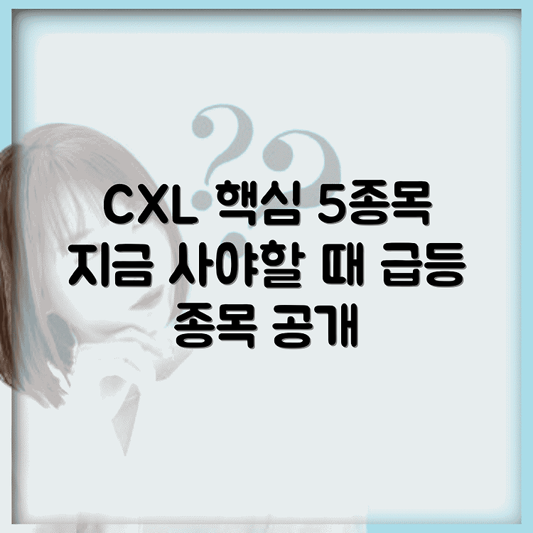 CXL 관련주 TOP 5 | 핵심 종목 분석 | 투자 전략 알아보기 썸네일