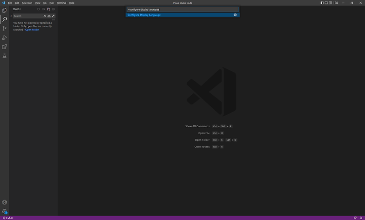 VSCode - Visual Studio Code 한글 설정