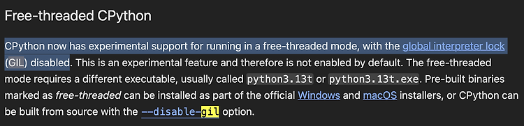 [Python 3.13] GIL을 해제해보자