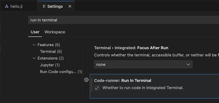 Visual Studio Code 확장인  Code Runner에서 키보드 입력 받는 방법