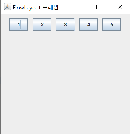 [Swing] FlowLayout