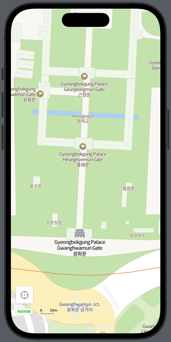 [SwiftUI] Naver Map 처음 위치, 현재 위치, Maker