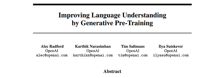 GPT-1 : Improving Language Understanding by Generative Pre-Training