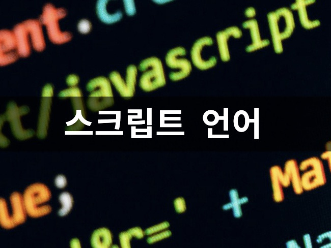 스크립트 언어 (Scripting language)