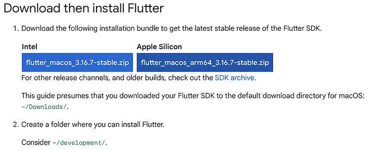 Flutter 개발 환경 구축 (Mac)