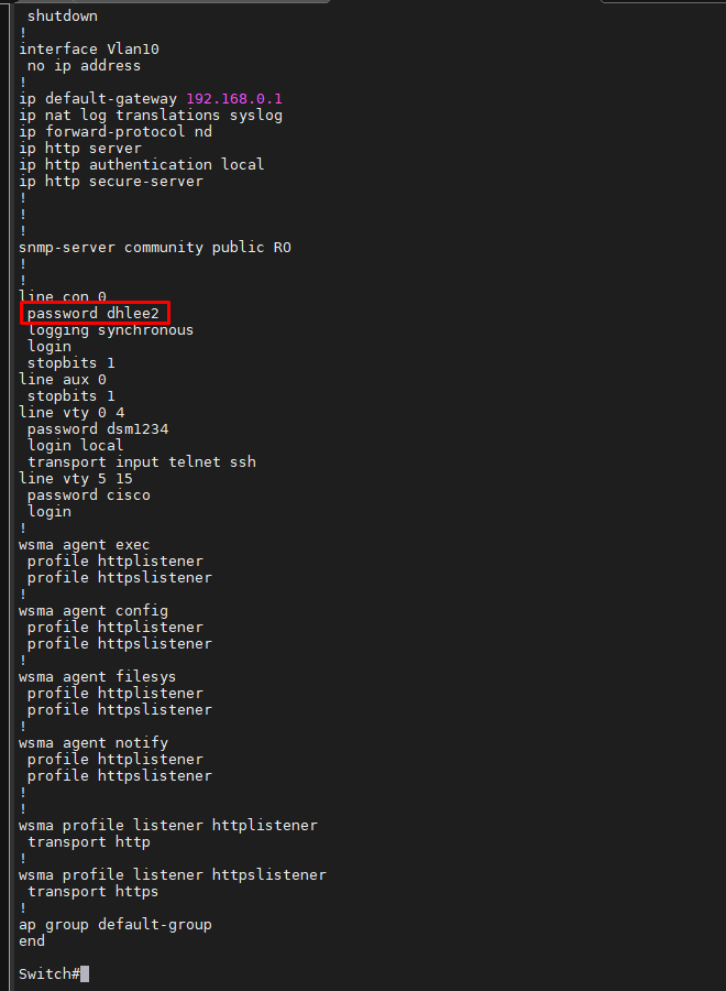 '[Cisco] Console Terminal passowrd 설정하기' 포스트 대표 이미지