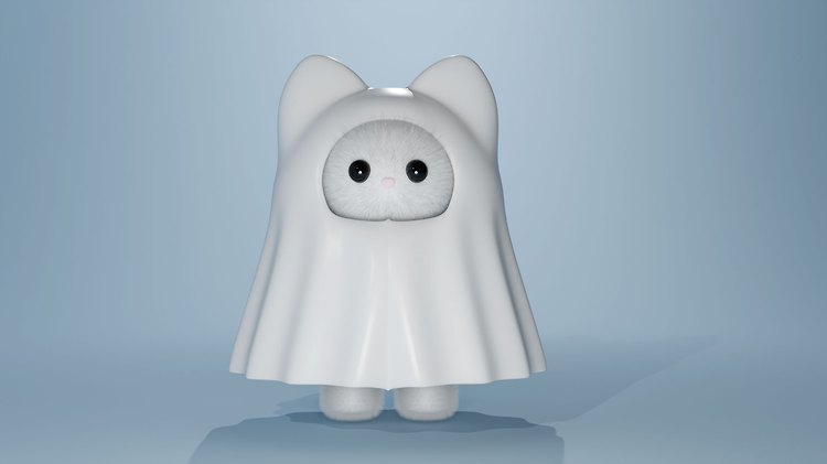 [블렌더] 기초 공부4 - GHOST KITTY