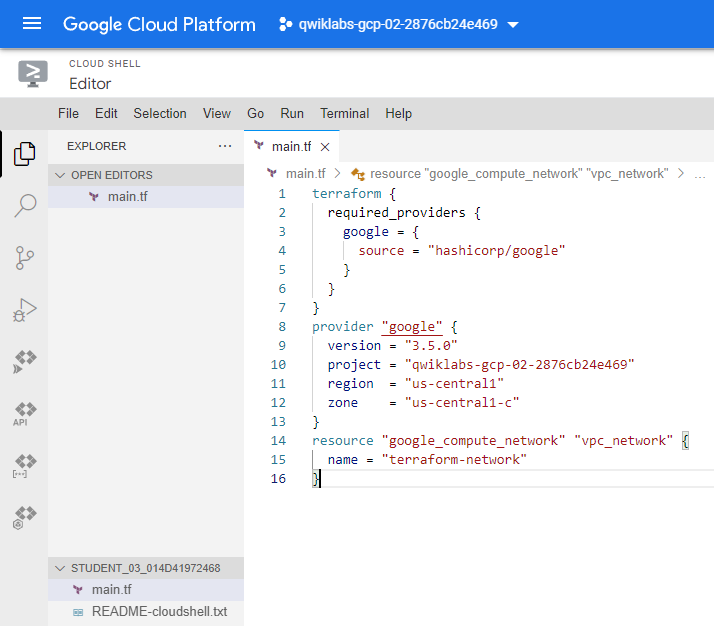 [Study Jam] Infrastructure as Code with Terraform