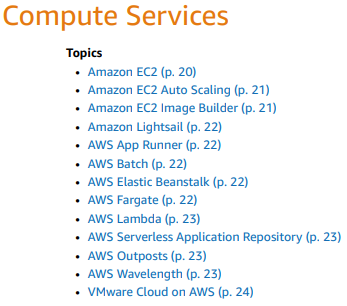 [AWS] Amazon Compute Services