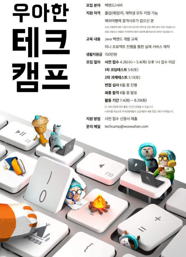 [우아한 테크캠프 6기] 코딩테스트 리뷰/후기