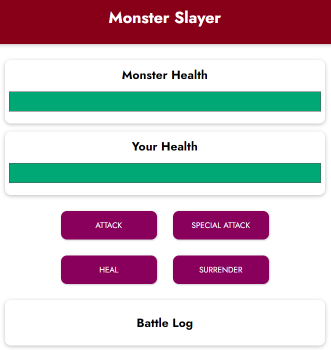 Vue - Monster Slayer Game 만들기 1 : 공격 기능 추가