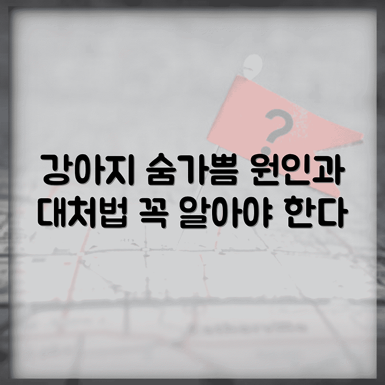 강아지 숨가쁨의 원인과 대처방법: 꼭 알아야 할 정보 썸네일