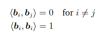 3.5 Orthonormal Basis