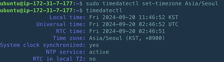 [AWS + SpringBoot] 시간대 설정하기