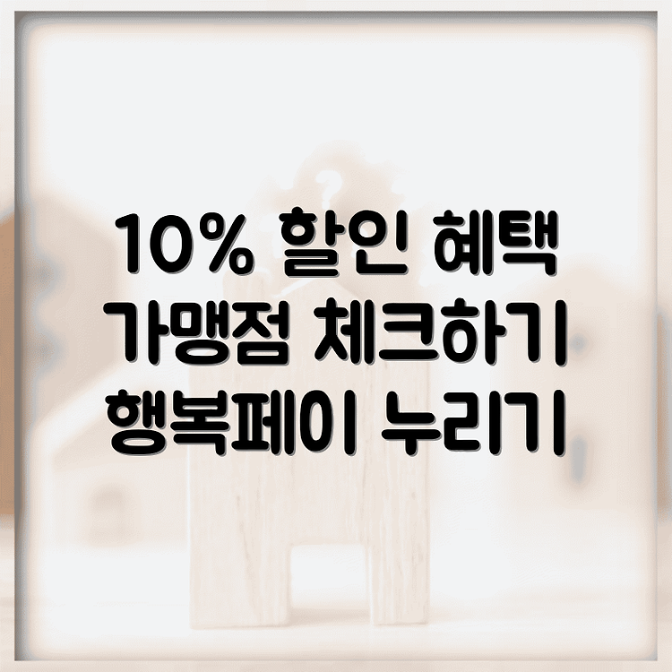 음성행복페이 연간한도 10%할인 안내 | 가맹점 리스트 정리 | 혜택 최대한 누리기 썸네일