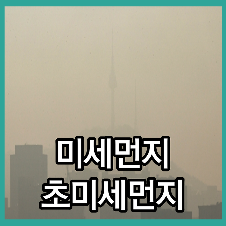 먼지 미세먼지 초미세먼지 크기 발생원