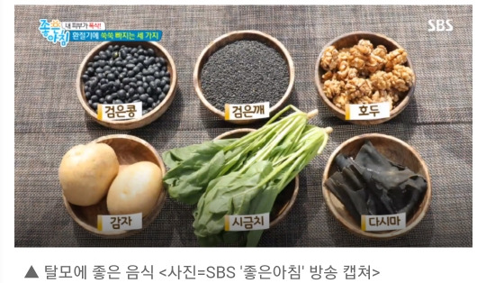 탈모에 좋은 음식 10가지의 표지이미지