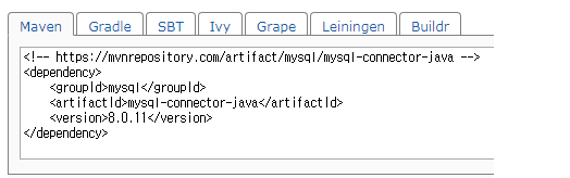 '[Spring - (8) ] Mysql 설정 및  테스트' 포스트 대표 이미지