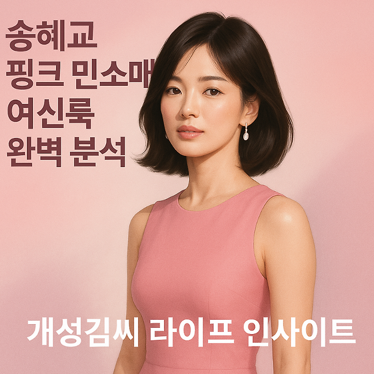 송혜교 핑크 민소매 여신, 인스타 사진 한 장으로 화제몰이한 이유 주제 시각자료
