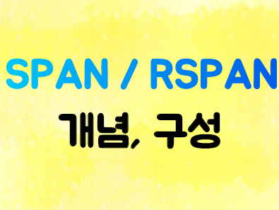 [Switch] SPAN(Switchport Analyzer) / RSPAN 개념, 구성