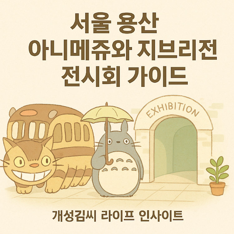 서울 용산 아니메쥬와 지브리전, 얼리버드 예매와 굿즈 정리 완벽 가이드 주제 시각자료