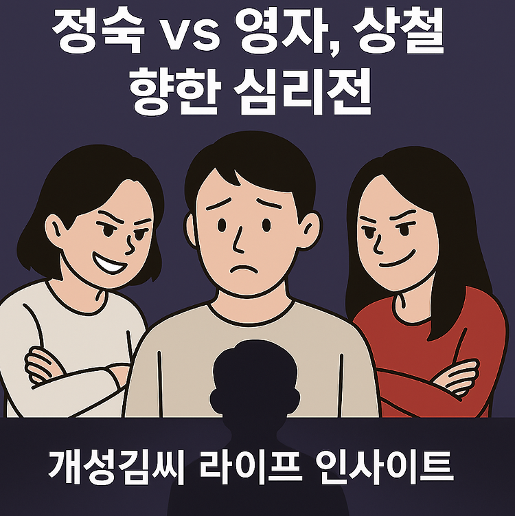 나솔26기 정숙 영자 기싸움, 상철 선택 향한 반전 심리전 분석 주제 시각자료
