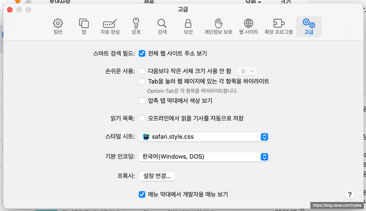 Mac OS safari 에서 궁서체 안보기!! 포스트 썸네일