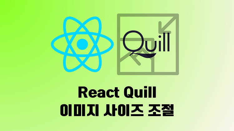 [에디터] React Quill 이미지 사이즈 조절 (quill-image-actions)