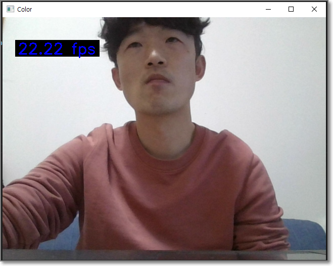 OpenCV Python – fps 출력하는 Webcam/Video File 기본 예제 코드