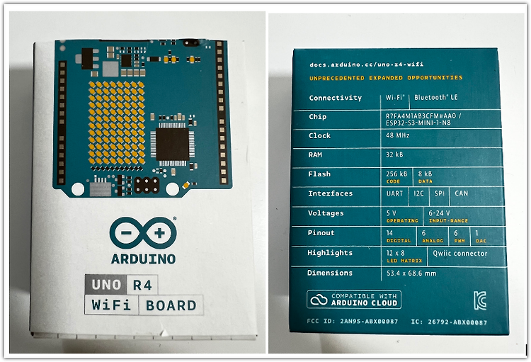 Arduino Uno R4 WiFi  개봉 및 소켓 예제 테스트