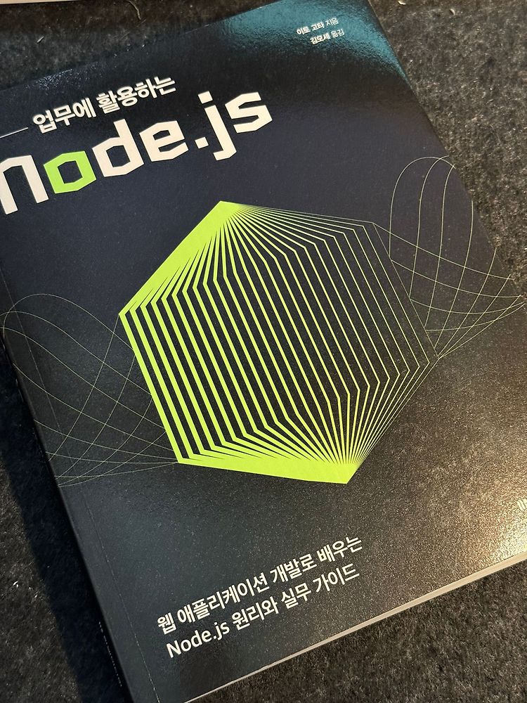 [서평] 노드 원리와 실무 가이드 - 업무에 활용하는 Node.js