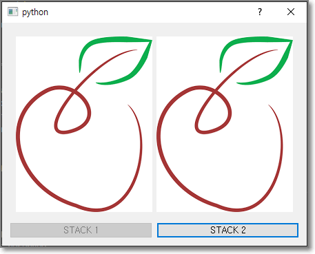 PyQt5 예제 - QStackedWidget